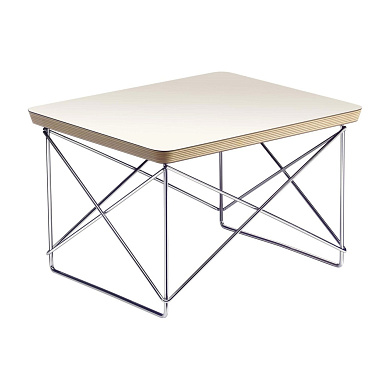 20119503 Occasional Vitra Квадратный прикроватный столик белый с хромом