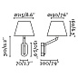 24006-10 ETERNA CHROME WALL LAMP E27 15W WITH RIGHT READER настенный светильник Faro barcelona — фото 3