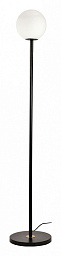 LSP-0613 Lussole Lsp-061 торшер с шарообразным плафоном на тонкой стойке чёрного цвета