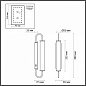 4270/10WL Odeon Light Ponte бра, 10Вт, 3000K, 800лм, золотой