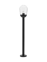 Dark Gray Aluminum & Clear Glass LED E27 1x12 Watt 220-240 Volt Bulb Excluded IP54 D: 15 H: 97 cm