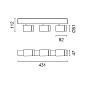 QX43 Palco Recessed iGuzzini Palco linear surface 3 x Ø51 - flood - integrated driver