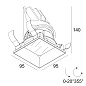 ENTERO SQ-M TRIMLESS IP 92718 GC золото цветное Delta Light Встраиваемый поворотный потолочный светильник — фото 1