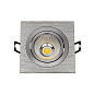 113916 SLV NEW TRIA LED DL SQUARE SET, светильник с COBLED 6.2W, 3000К, с блоком питания, алюмини