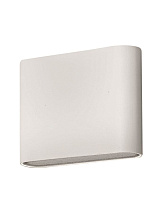 Sandy White Aluminium Glass Diffuser LED 2x3 Watt 480Lm 3000K 220-240 Volt 50Hz Beam 2x60° IP54 Light Up & Down L: 12 W: 3 H: 10 cm