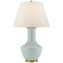 Lambay Table Lamp ледяной голубой с льняным абажуром