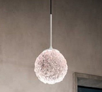 CRISTALGLOB SOSPENSIONE 9W 2700K BIANCO- SFERA  ROSA