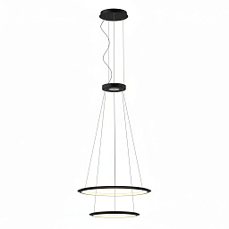 CS4N-00W9AZDU05 Leds C4 Circular подвесная люстра с двумя кольцами черного цвета