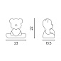 25005YE Qeeboo Teddy Love XS TL настольный светильник аккумуляторный жёлтый — фото 3
