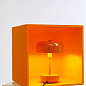 7207 Haipot Dyberg Larsen Настольная лампа с дисковым плафоном, оранжевая — фото 2