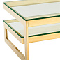 110367 Coffee Table Gamma gold finish кофейная карта Eichholtz