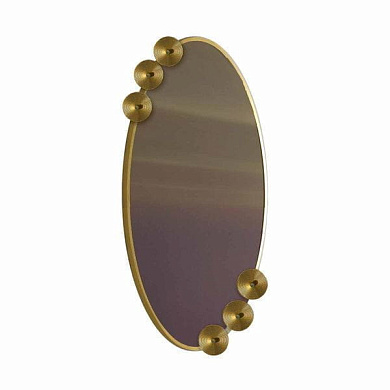 Dandelion oval mirror 57 x 110 cm - gold зеркало, Villari