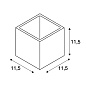 148018 SLV PLASTRA CUBE WL светильник настенный QT14 G9 42W, белый гипс