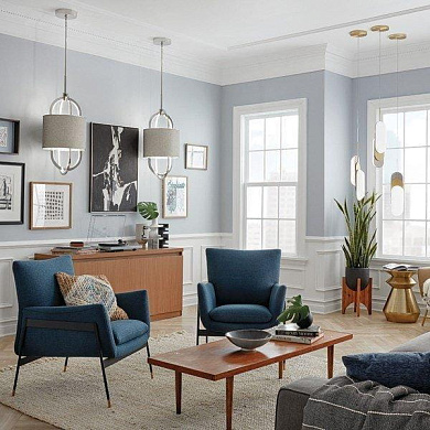 подвесной светильник никелевого цвета с матовым плафоном