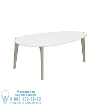 СТОЛИК TEA TIME 100X60CM H40 SAND CERAMIC WHITE Royal Botania