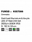 9357086 FUNGO Novaluce светильник LED 47Вт 230В 2630Lm 3000K IP20