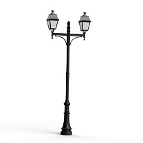 Avenue 4 N° 9; Opal PMMA Built-in LED 3000°K warm white 70W; Dark black
