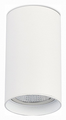 потолочный светильник белого цвета цилиндрический с направленным потоком