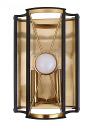 TANDEM AP2 GOLD Crystal Lux TANDEM настенное бра с золотистой внутренней отделкой и прозрачными вставками