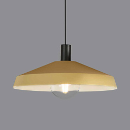 C390645BMA ACB Iluminacion Evelyn подвесной светильник с металлическим абажуром золотистого цвета