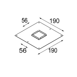 12291630 Modular Accessories монтажная панель для компактного светильника 56×56 мм