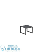 ПРИСТАВНОЙ СТОЛ NINIX 50X50CM РАМА АНТРАЦИТОВЫЙ + КЕРАМИЧЕСКИЙ NERO MARQUINA Royal Botania
