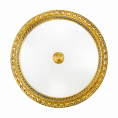 потолочный светильник круглый золотой