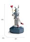 Фарфоровая скульптура влюблённого с красным сердцем The Lover III Lladro, дизайн Jaime Hayon 01007254 — фото 4