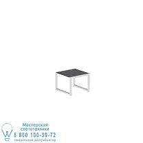 СТОЛ NINIX 50X50 ИЗ НЕРЖАВЕЮЩЕЙ СТАЛИ EL POL И КЕРАМИКИ NERO MARQUINA Royal Botania