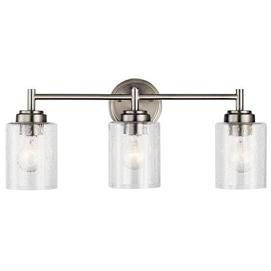 Winslow 3 Light Vanity Light Brushed Nickel настенный светильник 45886NI Kichler
