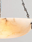 CL0097.BZ Burton Alabaster Vaughan потолочный светильник-чаша из алебастра в бронзовом корпусе на цепях — фото 1