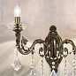 Kolarz CONTARINI CRYSTAL 1299.62.4.SpT настенный светильник состаренная латунь ширина 48cm высота 45cm 2 лампы e14 — фото 3