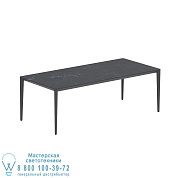 СТОЛ U-NITE 220X100 СМ, АНТРАЦИТОВЫЙ, С КЕРАМИЧЕСКОЙ СТОЛЕШНИЦЕЙ ИЗ NERO MARQUINA Royal Botania