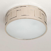 CL0201.NI.EU Blakeney Flush Ceiling Light, Nickel, 2 Lights