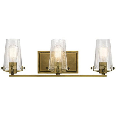 Alton 3 Light Vanity Light Natural Brass настенный светильник 45297NBR Kichler