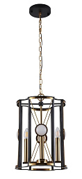 TANDEM SP4 D410 GOLD Crystal Lux Tandem подвесной светильник с цилиндрическим корпусом и золотыми элементами
