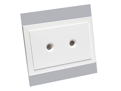 двухмодульный встраиваемый потолочный светильник с диодной подсветкой