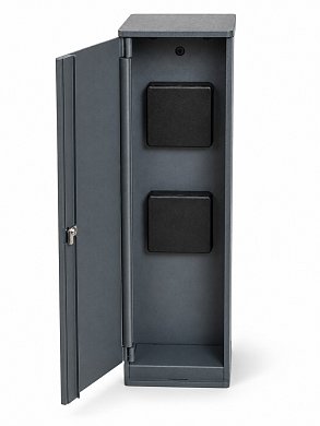 Уличная розетка-колонна LUMKER GW-SC-GR, 2 розетки 16 А, IP65, 420 мм