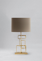 Decayed Gold shown with 15 Slim Straight Oval in Putty Silk with Cream Card lining