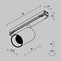 O-TR02-1-S-8WB4K Maytoni Focus Led Уличный трековый светильник 8W 600лм Черный — фото 9
