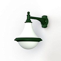 Dallas N° 4; Opal polycarbonate E27 75W; British green