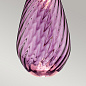 Настольная лампа Lena - Plum Elstead LENA-TL-L-PLUM-OWSS стекло с сливовым оттенком и молочно-белый абажур — фото 4