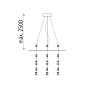 81CON38518B ACB Suspension подвес LISBOA 3-кратный, белый — фото 1