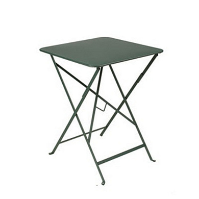 604202 Fermob Bistro Стол 57x57 см, цвет «Кедровый зеленый»