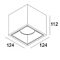 BOXY XL S 92720 DIM1 W-B белый Delta Light накладной потолочный светильник — фото 1