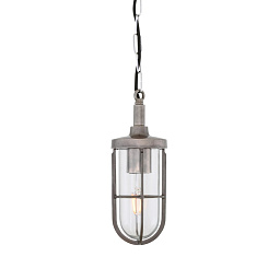 MLBP038 Mullan Lighting Owel уличный подвесной светильник с латунной защитной клеткой и цилиндрической колбой