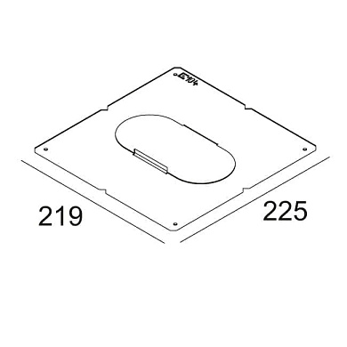 PLASTERKIT 104 монтажная рамка Delta Light