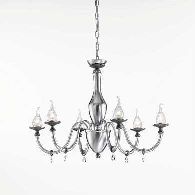 IDL Poesia 531/6 chrome+black nickel люстра