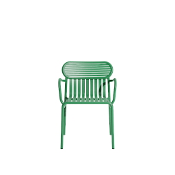 M0740327 WEEK-END Petite Friture Обеденный стул с подлокотниками садовый металлический мятный