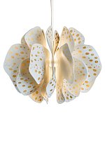 Подвесной светильник Nightbloom Lladro, диаметр 68 см, белый с золотом